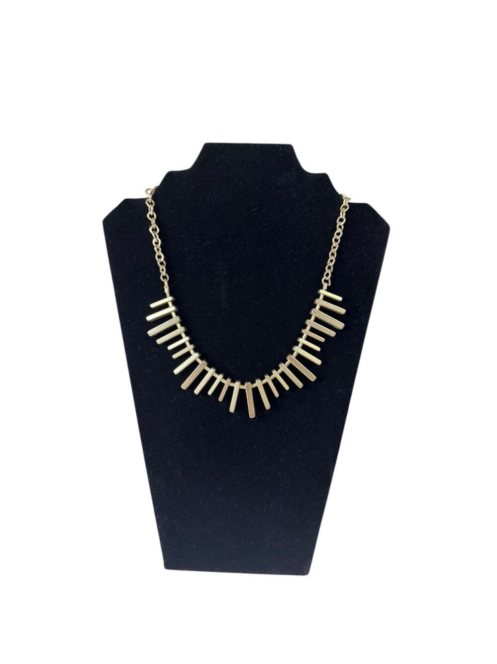 Women's Banana Republic Gold Tone Bar Statement Necklace One Size